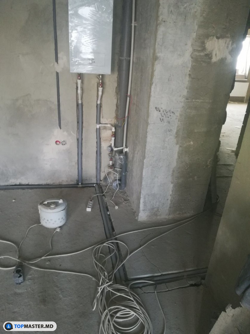 Montarea apa,canalizare si caldura/ отопление, водоснабжение и канализация изображение 3
