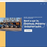 Лендинг для фирмы сдающей автомобили в прокат по Молдове.