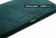 Кожаный кошелёк, замша Clutch green slim wallet изображение 1